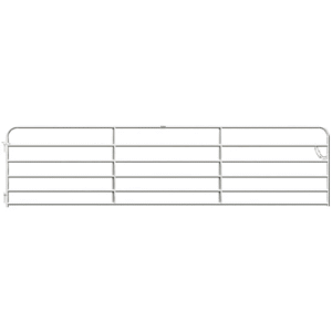 CountyLine Galvanized Tube Gate, 14 ft