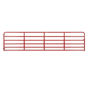 CountyLine 18 ft. x 52 in. Heavy-Duty Tube Gate, Red
