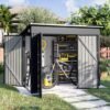 4' X 8' Shed Outdoor Storage Shed With Triple Lockable Door - Image 2