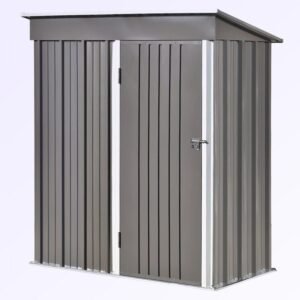 5 ft. 3 in. W x 3 ft. D Metal Storage Shed
