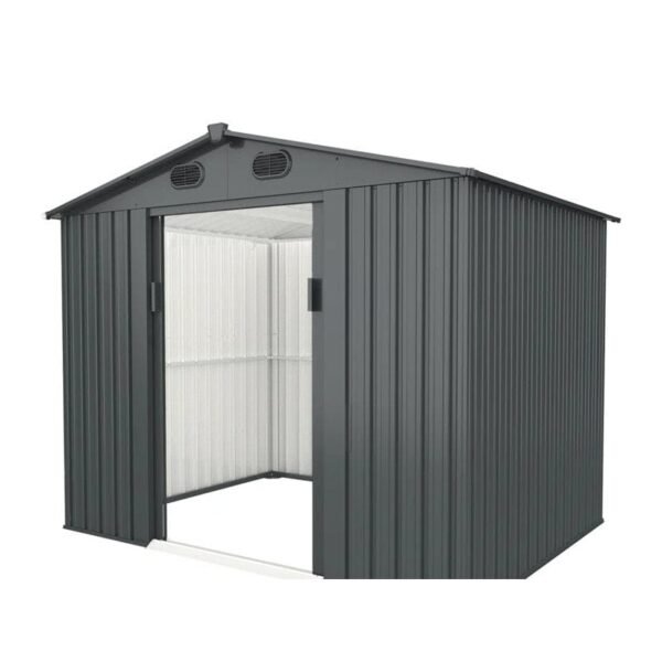 6 ft. W x 8 ft. D Metal Vertical Storage Shed - Image 2