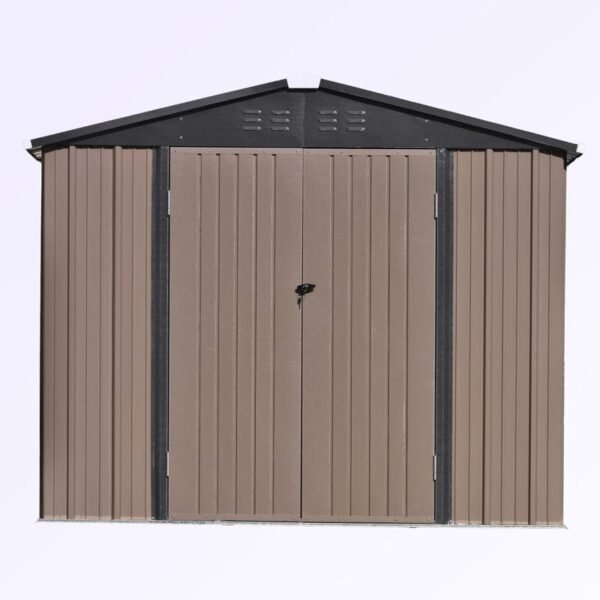7 ft. 8 in. W x 6 ft. D Metal Storage Shed - Image 7