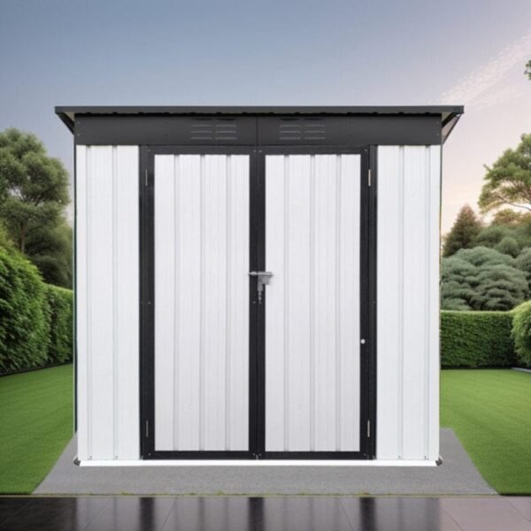 7 ft. W x 4 ft. D Metal Lean-to Storage Shed