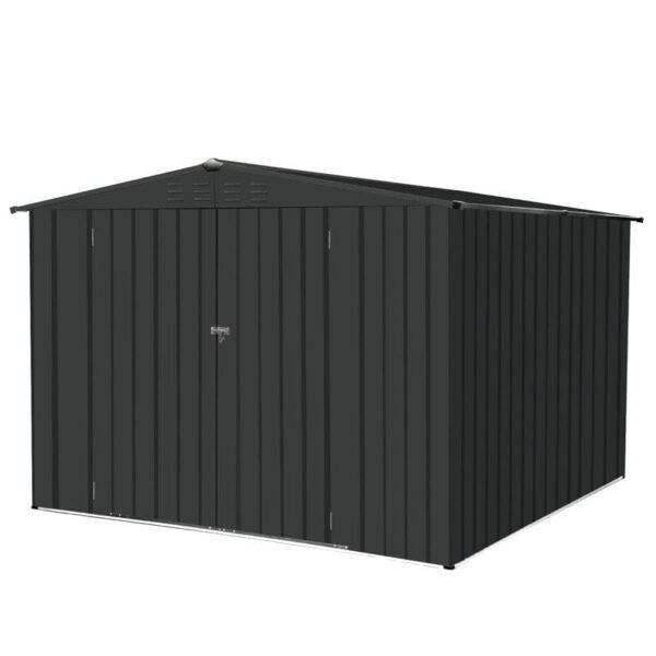 8.06 ft. W x 8.06 ft. D Metal Horizontal Storage Shed - Image 4