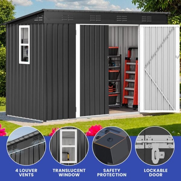 Galvanized Steel Storage Shed - Image 4